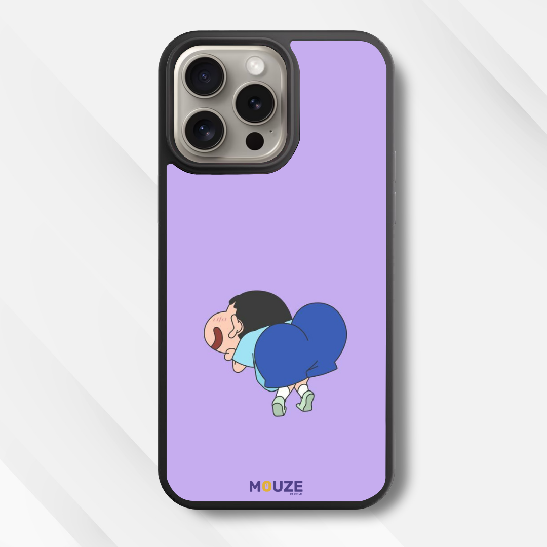 Crayon Shin-chan Pose Glass Case