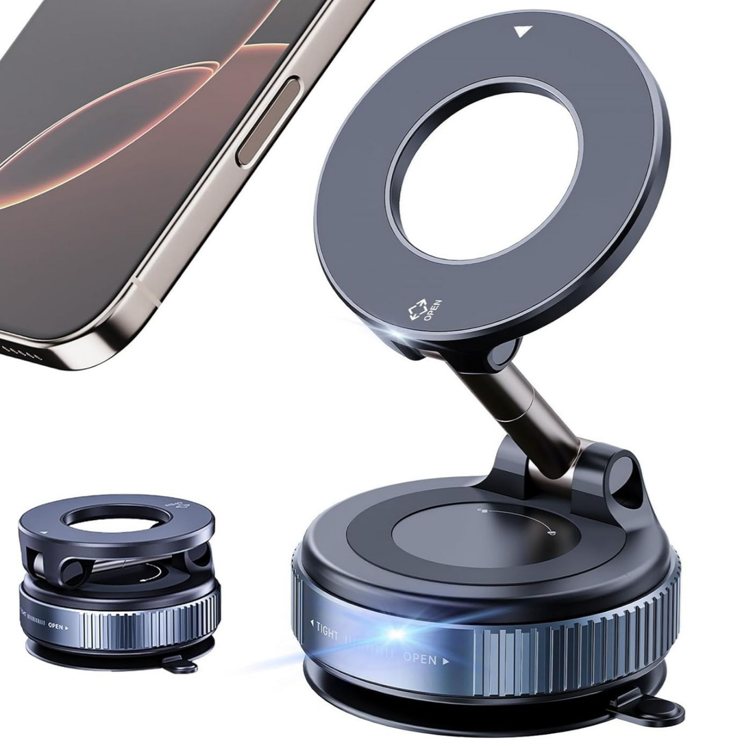 Vacuum Suction Magnetic Phone Holder