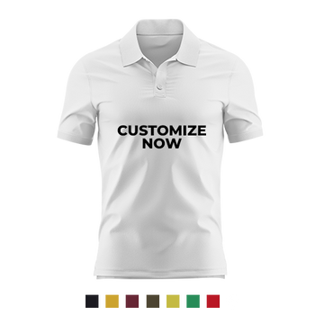 Customise Pure Cotton Collared Polo T-shirt