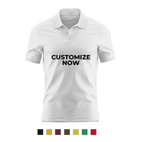 Customise Pure Cotton Collared Polo T-shirt