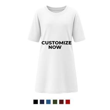 Customise Women's Pure Cotton T-shirt Dress